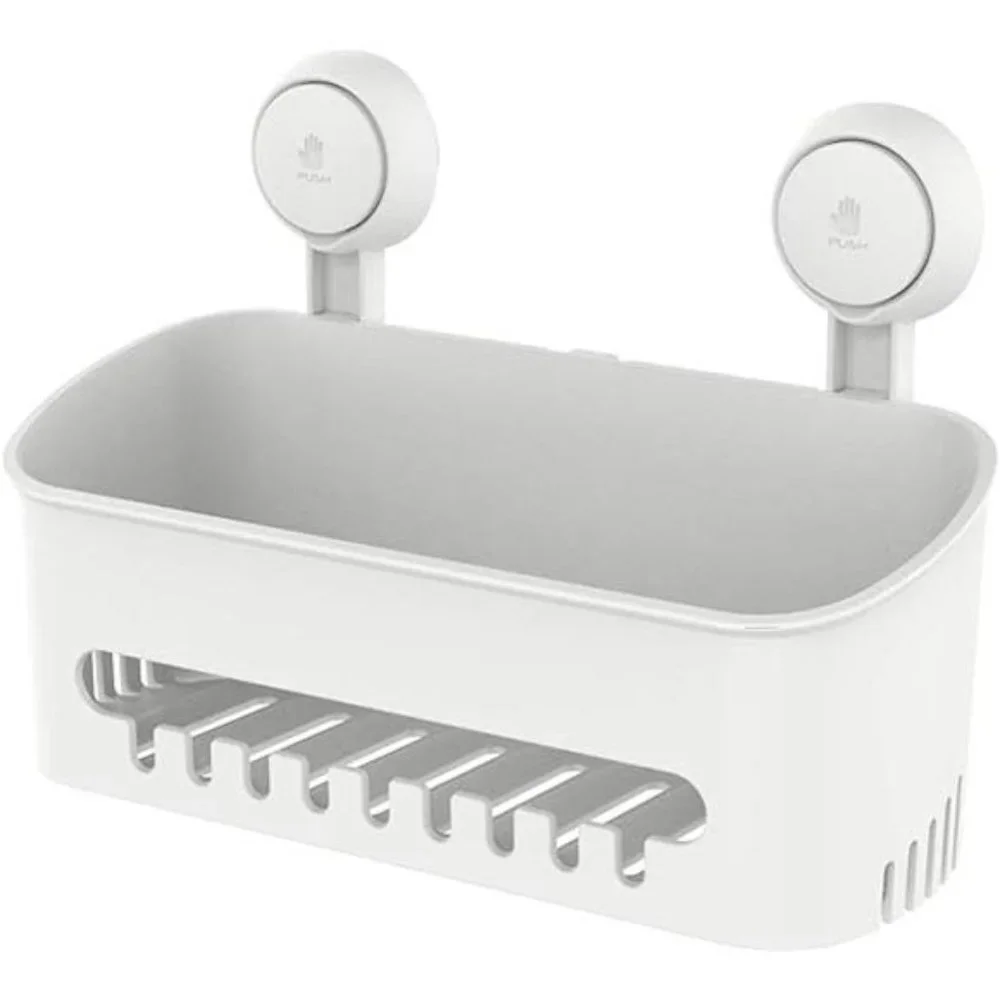 Shower Caddy Suction Cup Shower Shelf Suction Shower Basket Removable Powerful